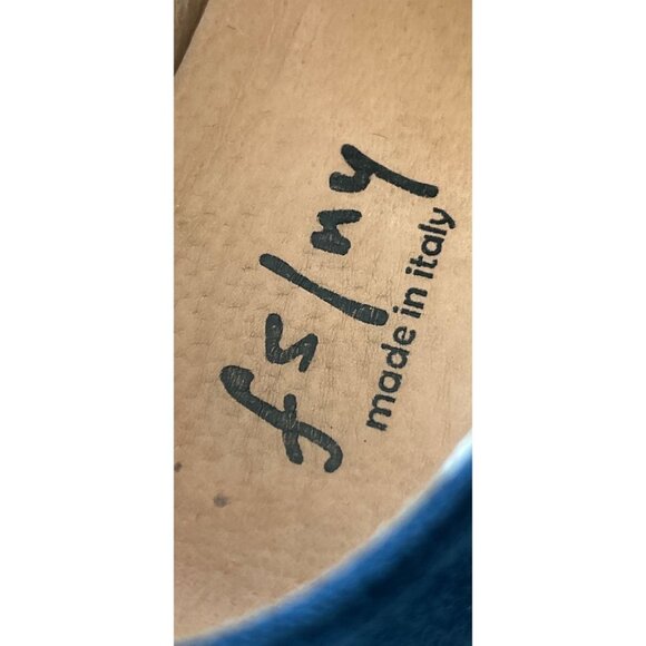 French Sole FS/NY Size 9 / US 8 Blue Suede Loafers Slip-ons - Picture 6 of 8